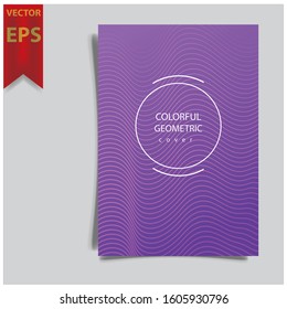 Cover design template for annual report. Abstract modern vector illustration. Cover presentation on a4. Abstract presentation templates. Flyer text font. Ad flyer text. White a4 brochure cover design