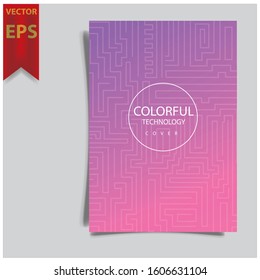 Cover design template for annual report. Abstract modern vector illustration. Cover presentation on a4. Abstract presentation templates. Flyer text font. Ad flyer text. White a4 brochure cover design