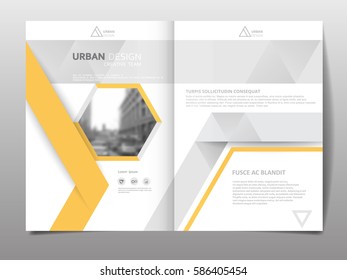 Cover design template for annual report. Abstract modern vector illustration. Cover presentation on a4. Abstract brochure cover design.