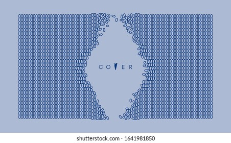 Cover design template. Applicable for placards, banners, book covers, brochures, planners or notebooks. Vector illustration.