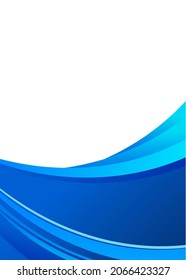 plantilla de diseño de portada en azul