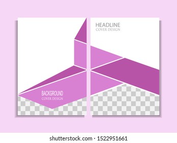 cover design template. brochure. flyer. abstract geometric background with purple. eps10