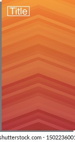 Cover Design Template For Brochure, Poster, Flyer, Magazine, Book, Presentation, etc. Simple Geometric Pattern Gradients. Abstract Brochure Design. Eps 10 Vector