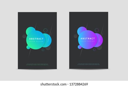 Cover Design Template. Circle Abstract Background.