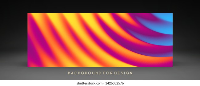Cover design template with color gradients. Abstract background. Modern pattern. 3d vector Illustration for advertising, marketing, presentation.