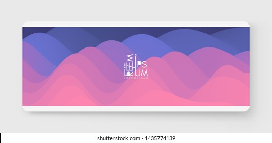 Cover design template with color gradients. Abstract background. Modern pattern. 3d vector Illustration for advertising, marketing, presentation. 
