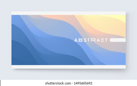 Cover design template with color gradients. Abstract background. Modern pattern. 3d vector Illustration for advertising, marketing, presentation. 