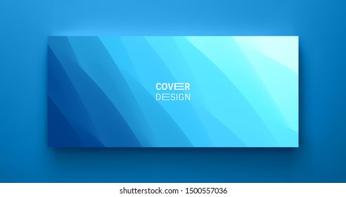 Cover design template with color gradients. Abstract background. Modern pattern. 3d vector Illustration for advertising, marketing, presentation.