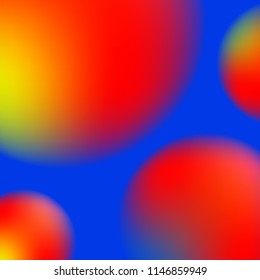 cover design template. colorful gradient shapes. blurred circles 