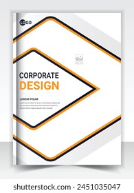 Cover design template corporate business annual report brochure poster company profile catalog magazine flyer booklet leaflet.