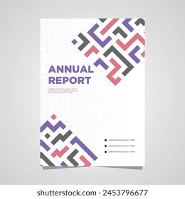 Cover design template corporate business annual report Vector template