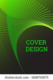 Cover design. Design template. Creative backgrounds with abstract gradient wave lines for creating trendy banner, poster