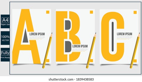 Plantilla de diseño de portada. Elegantes plantillas de diseño de volante. Aplicable a Banners, Placards, Posters, Flyers, etc. Vector Eps10