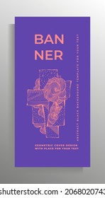 Cover Design Vorlage für Flyer, Banner, Broschüre, Katalog, Buch, Magazin. Vektorgrafik.