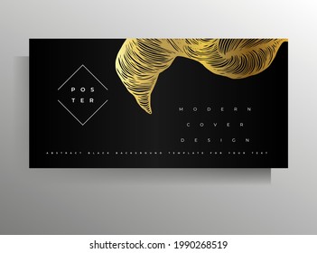 Cover design template for flyer, poster, brochure, banner, magazine, book. Horizontal format. Hand drawn graphic elements. Vector illustration.