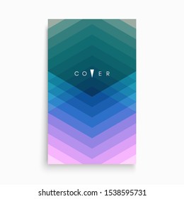 Plantilla de diseño de portada. Fondo geométrico con líneas rectas. Diseño de pantalla moderna para aplicaciones móviles y web. Ilustración vectorial 3d.