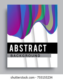 Cover design template with geometric object, arrangement of abstract lines and style graphic geometric elements. Applicable for placards, brochures, posters, covers and banners. Vector Design
