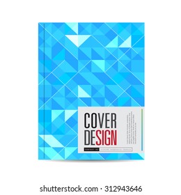 Cover design template with geometric pattern,vector illustration,book