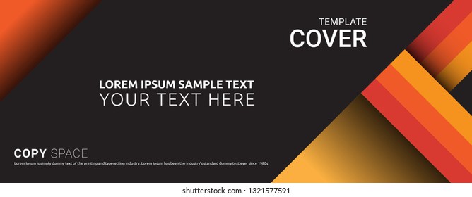 Cover design template. Leaflet advertising, Vinyl banner, Brochure and Poster design, Empty copy space, Flat style vector illustration artwork design.