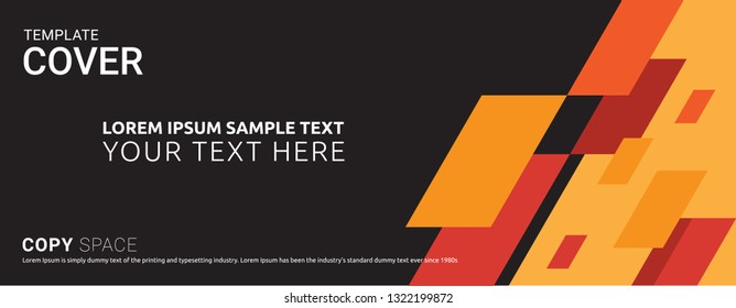 Cover design template. Leaflet advertising, Vinyl banner, Brochure and Poster design, Empty copy space, Flat style vector illustration artwork design.