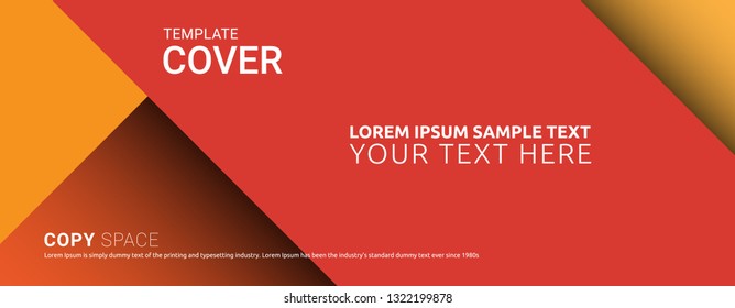 Cover design template. Leaflet advertising, Vinyl banner, Brochure and Poster design, Empty copy space, Flat style vector illustration artwork design.