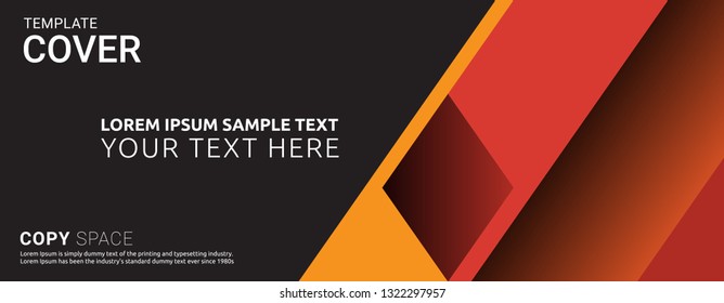 Cover design template. Leaflet advertising, Vinyl banner, Brochure and Poster design, Empty copy space, Flat style vector illustration artwork design.