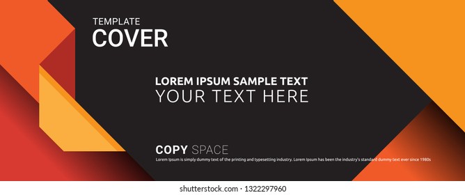 Cover design template. Leaflet advertising, Vinyl banner, Brochure and Poster design, Empty copy space, Flat style vector illustration artwork design.
