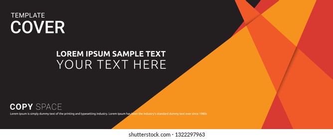 Cover design template. Leaflet advertising, Vinyl banner, Brochure and Poster design, Empty copy space, Flat style vector illustration artwork design.