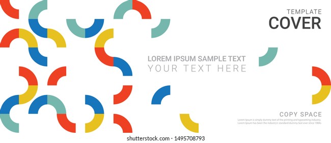 Cover design template. Leaflet advertising, Vinyl banner, Brochure and Poster design, Empty copy space, Flat style vector illustration artwork design.