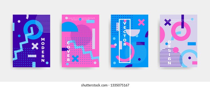 Cover design template for magazine, presentation, flyers, brochure cover. Minimal vector illustration with abstract background.