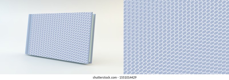 Design-Vorlage abdecken. Viele kleine Eizellen. Abstrakter Hintergrund.3d Vektorgrafik.