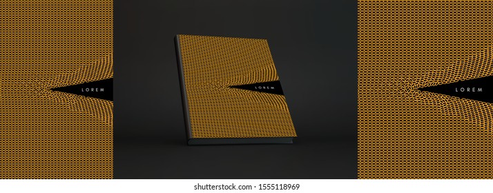 Cover design template. Many small ovals. Abstract background.3d vector illustration.