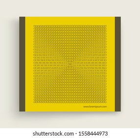 Plantilla de diseño de portada. Muchos pequeños ovalos. Resumen de fondo.3d ilustración vectorial.