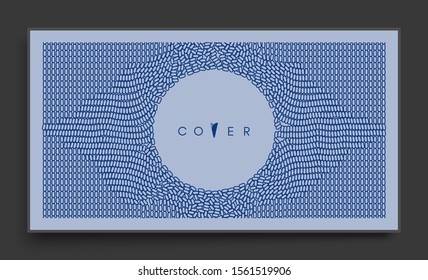 Cover design template. Many small ovals. Abstract background.3d vector illustration.