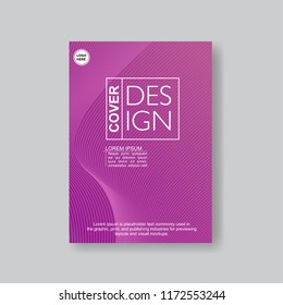 Cover design template, Modern Annual Report , Book Cover, Business Flyer, Vector Illustration