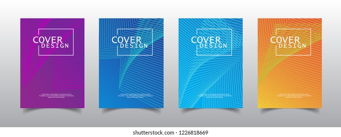 Cover design template, Modern Annual Report , Book Cover, Business Flyer, Vector Illustration