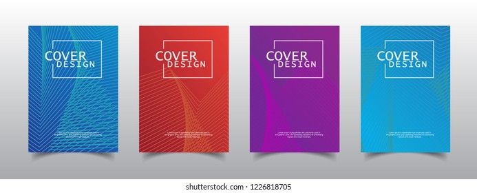 Cover design template, Modern Annual Report , Book Cover, Business Flyer, Vector Illustration