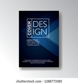Cover design template, Modern Annual Report , Book Cover, Business Flyer, Vector Illustration