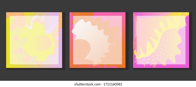  Plantilla de diseño de portada. Diseño abstracto del portátil. Fondo de las redes sociales, afiche, primera página de la revista. Folleto mínimo, volante de negocios. Tarjeta de concepto promocional. Arte abstracto plano.