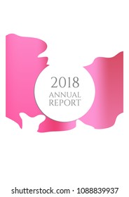 Cover design template. Notebook creative layout. Background for corporate annual report, poster, magazine first page. Minimal leaflet, business flyer. Promotion concept card. A4 flat geometric cover