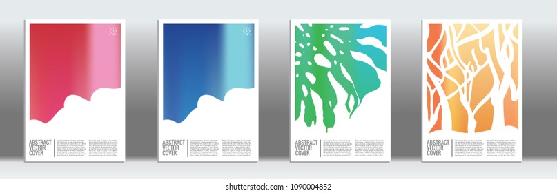 Cover design template. Notebook creative layout. Backdrop for corporate annual report, poster, magazine first page. Minimal leaflet, business flyer. Promotion concept card. A4 flat abstract art