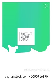 Cover design template. Notebook creative layout. Backdrop for corporate annual report, poster, magazine first page. Minimal leaflet, business flyer. Promotion concept card. A4 flat geometric cover