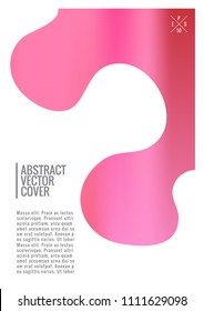 Cover design template. Notebook creative layout. Backdrop for corporate annual report, poster, magazine first page. Minimal leaflet, business flyer. Promotion concept card. A4 flat abstract cover