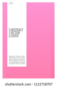 Cover design template. Notebook creative layout. Background for corporate annual report, poster, magazine first page. Minimal leaflet, business flyer. Promotion concept card. A4 flat abstract cover