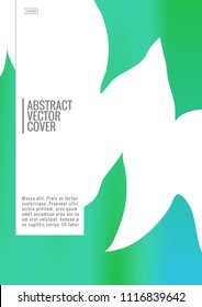 Cover design template. Notebook creative layout. Background for corporate annual report, poster, magazine first page. Minimal leaflet, business flyer. Promotion concept card. A4 flat geometric cover