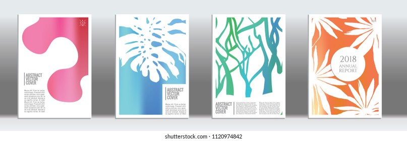 Cover design template. Notebook creative layout. Background for corporate annual report, poster, magazine first page. Minimal leaflet, business flyer. Promotion concept card. A4 flat abstract art