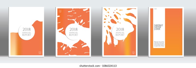 Cover design template. Notebook exotic layout. Background for corporate annual report, poster, magazine first page. Minimal leaflet, business flyer. Promotion concept card. A4 flat abstract cover