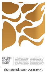 Cover design template. Notebook exotic layout. Backdrop for corporate annual report, poster, magazine first page. Minimal leaflet, business flyer. Promotion concept card. A4 flat geometric cover
