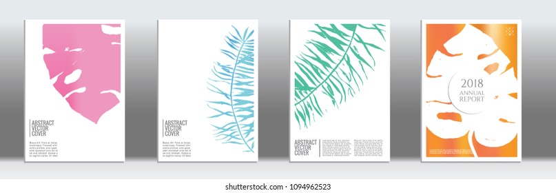 Cover design template. Notebook exotic layout. Backdrop for corporate annual report, poster, magazine first page. Minimal leaflet, business flyer. Promotion concept card. A4 flat abstract art