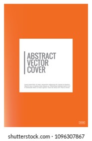 Cover design template. Notebook exotic layout. Backdrop for corporate annual report, poster, magazine first page. Minimal leaflet, business flyer. Promotion concept card. A4 flat geometric cover